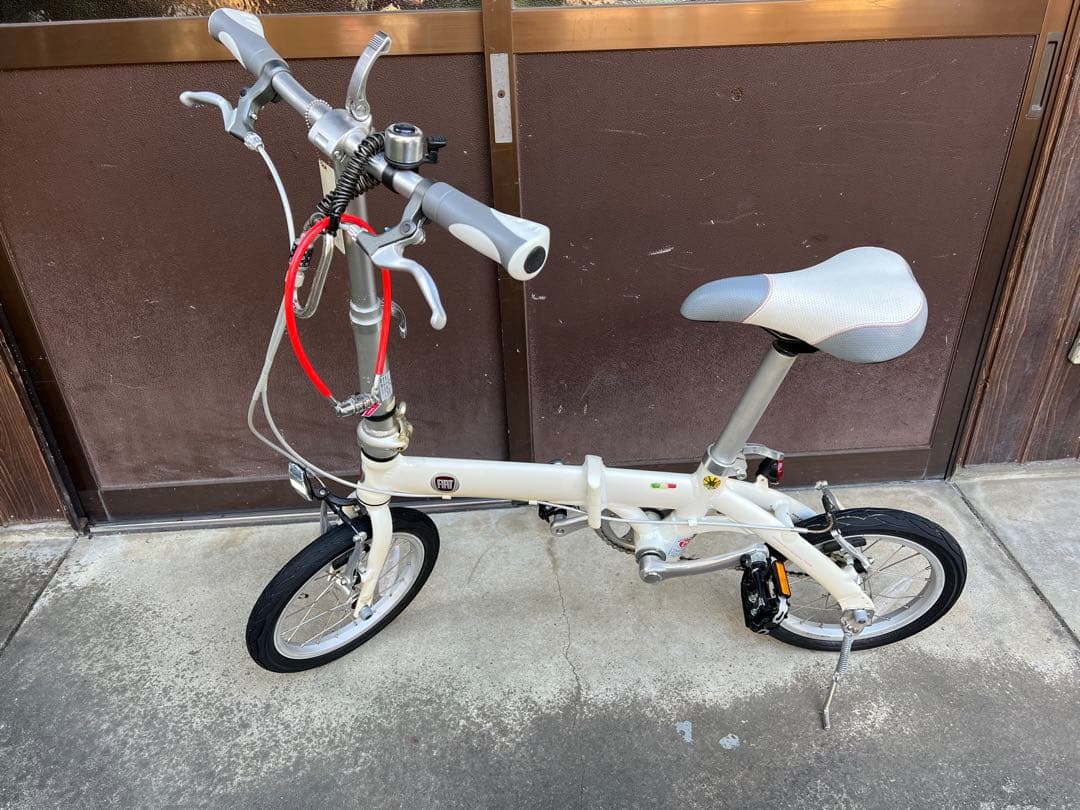 FIAT ホワイト 折りたたみ自転車