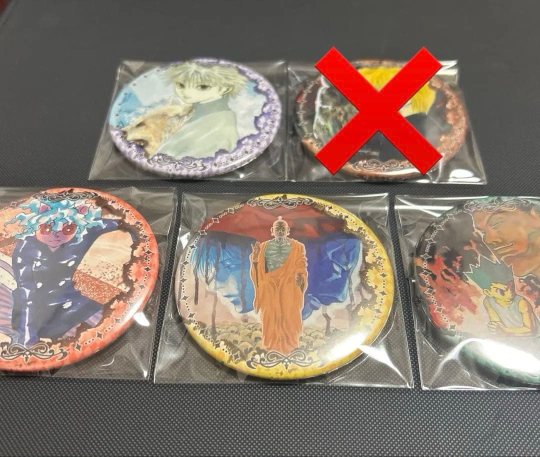 HUNTER×HUNTER コレクション缶バッジ キルア　クラピカ　5個セット