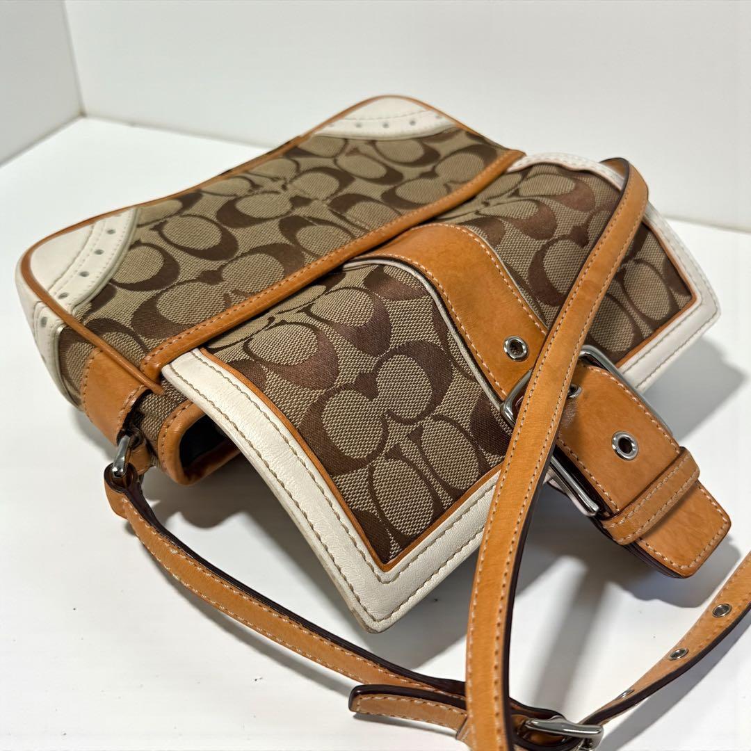 《入手困難》coach ショルダーバック ソーホー キャンバス レザー y2k