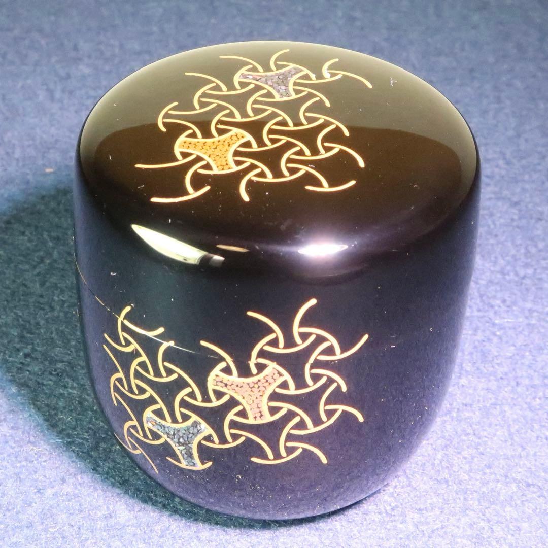 【茶道具】坂本憲一作　駒つなぎ大棗