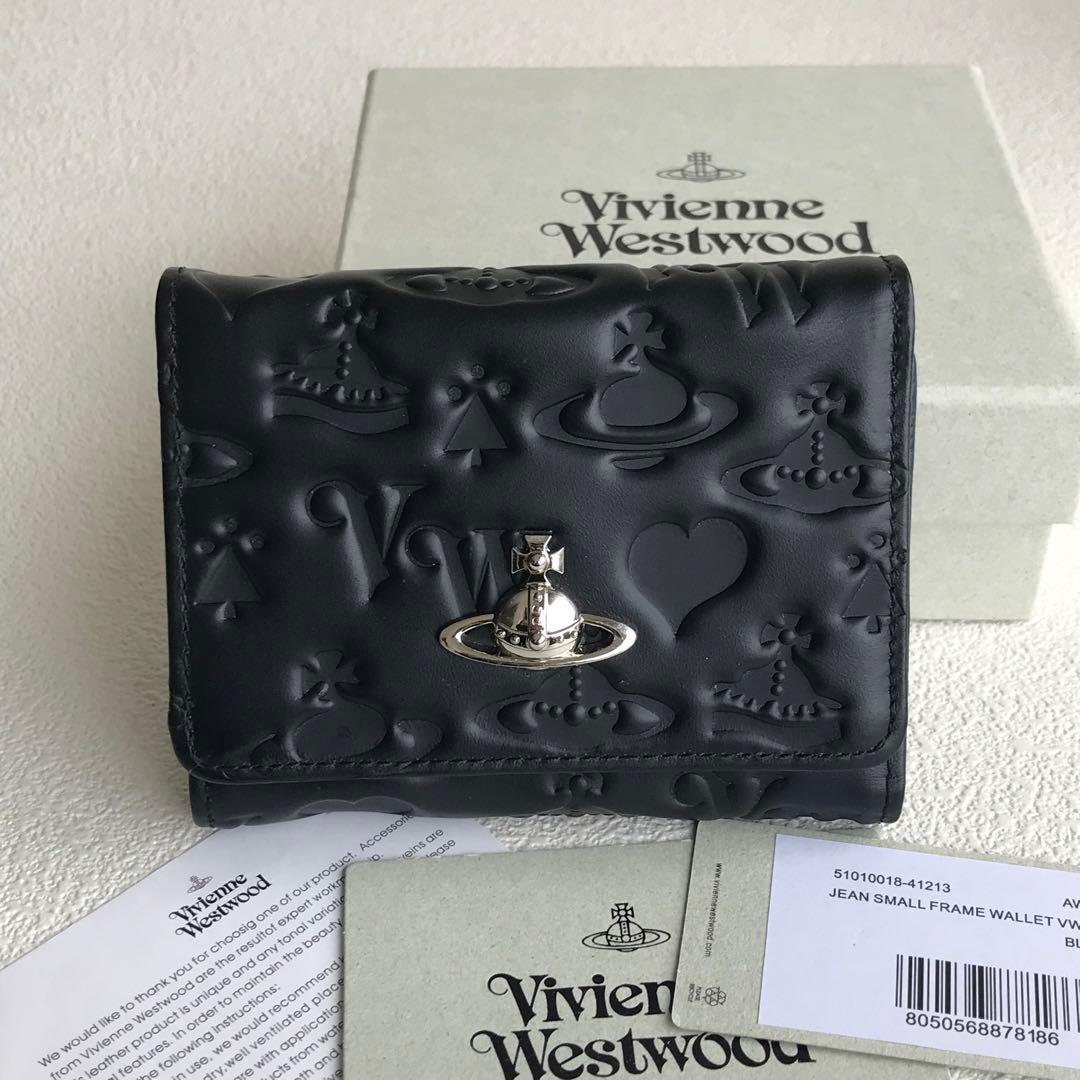 Vivienne Westwood がま口三つ折り財布 黒
