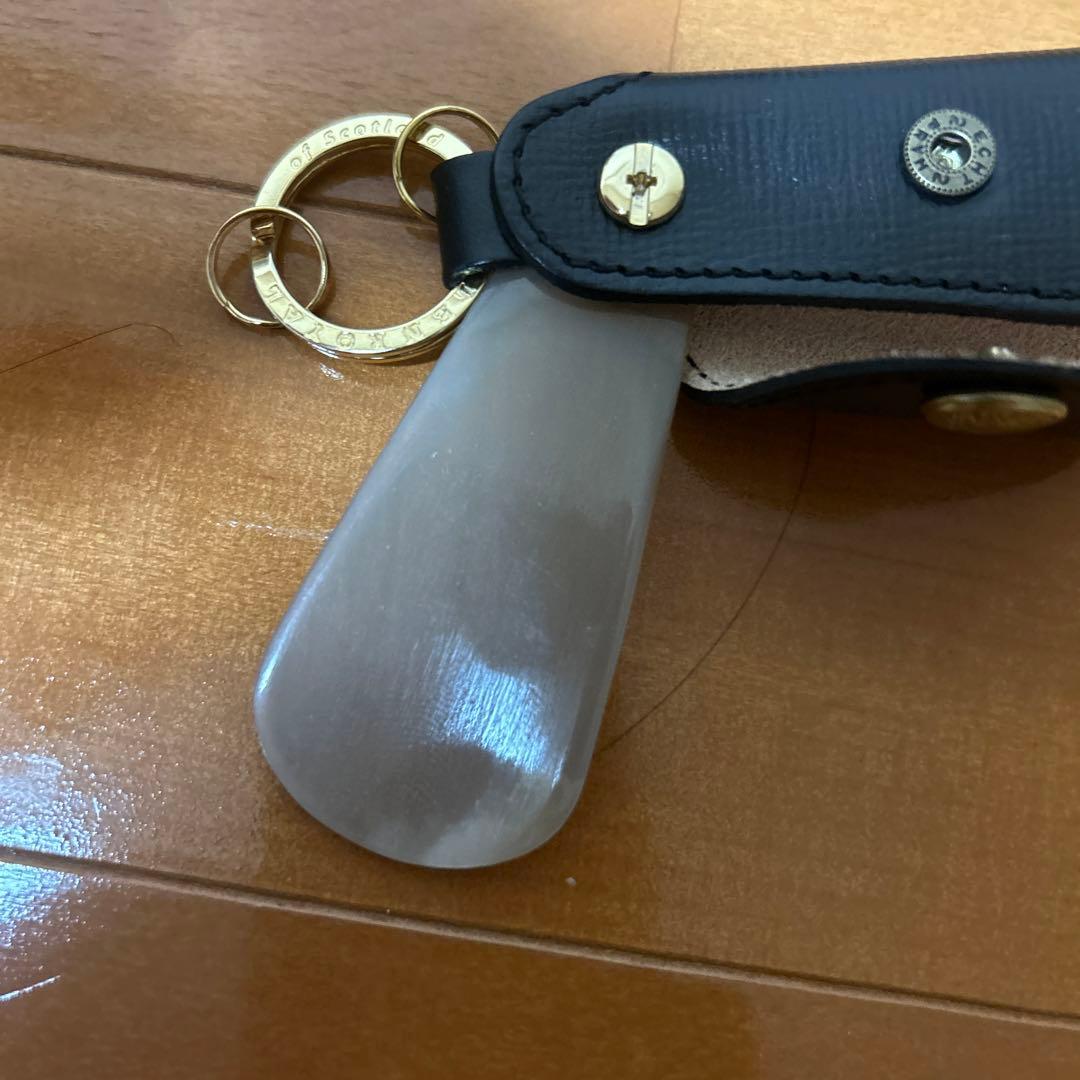 【ほぼ新品】グレンロイヤル ポケットシューホーン　ブラック　しぼ革