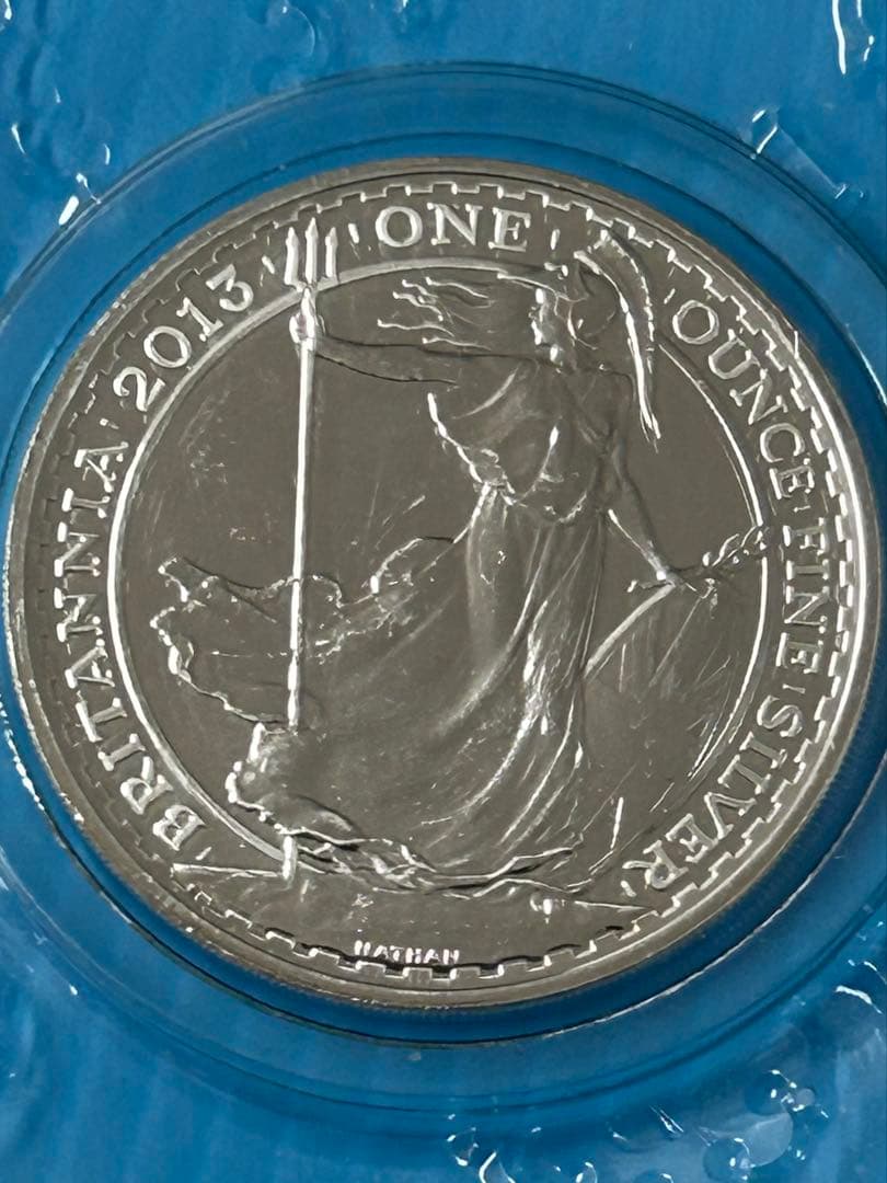 【希少】 2013年 ブリタニア銀貨 バックケース入り Mint