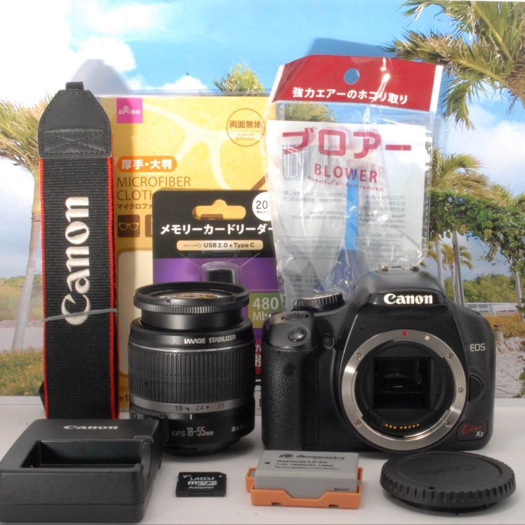 ✨カメラバック付き✨Canon kiss X2 すぐに使える 手ぶれ補正付き