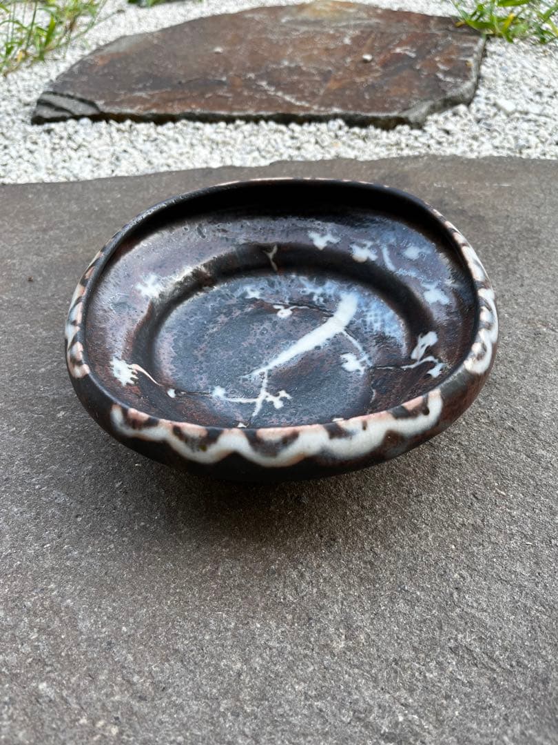 茶道具　備前焼　灰器　中村正彦作