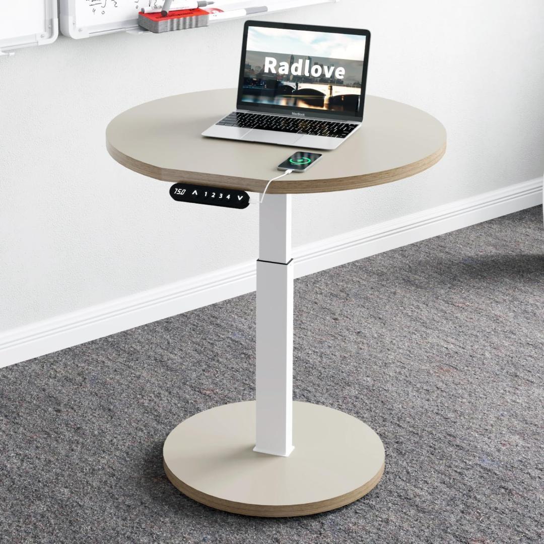 Radlove パソコンデスク 昇降デスク サイドテーブル 電動昇降式デスク