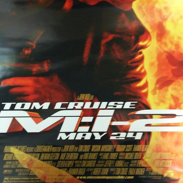 トム・クルーズ「Ｍ=ｉ-２」劇場公開版Ｂ２サイズポスター（非売品・海外版・新品）