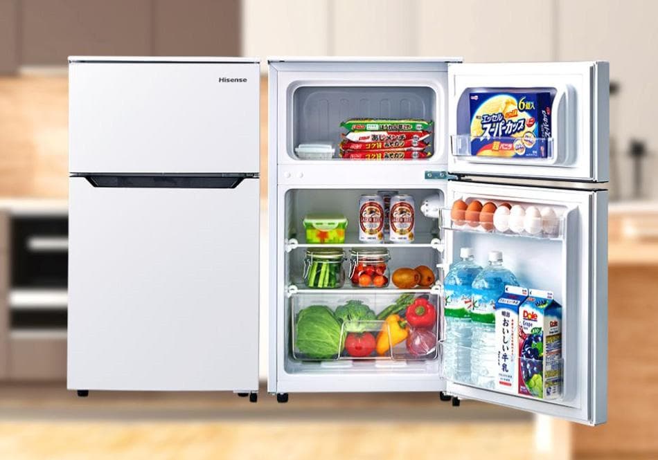 （送料・設置込み）Hisense 2ドア冷凍冷蔵庫☆HR-B95A☆2018年製