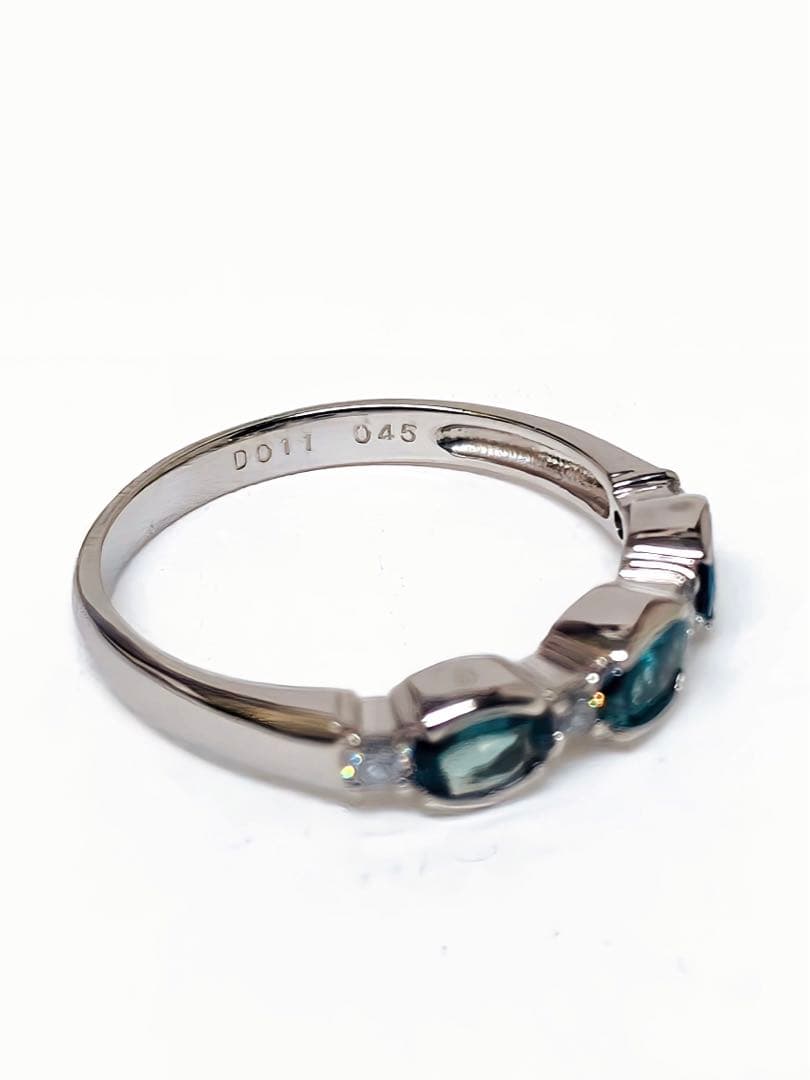 に*-様 アレキサンドライト プラチナファッションリング ダイヤモンド #12