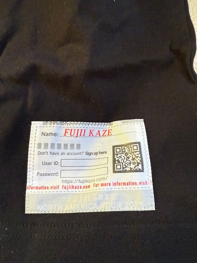Fujii Kaze North America Tour 2025Tシャツ
