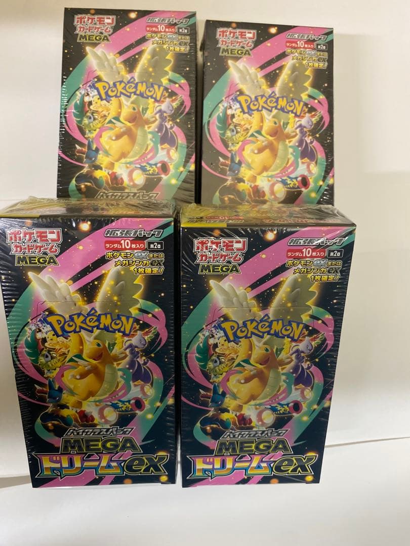 ポケモンカード メドリームex4個ボックスシュリンク付き