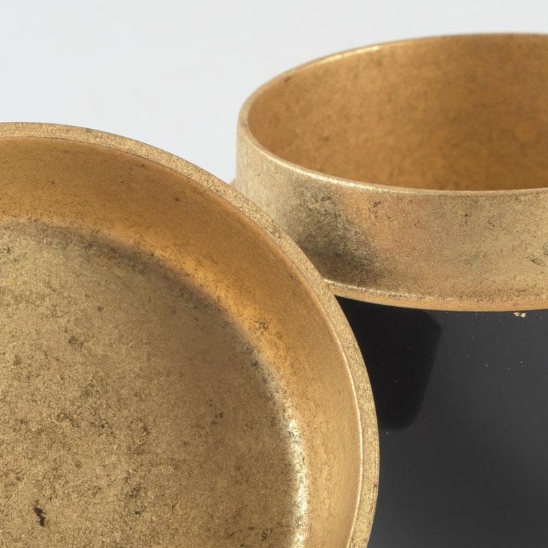 茶道具　松村建作　高台寺蒔絵　内金溜　棗　共箱　V　9287