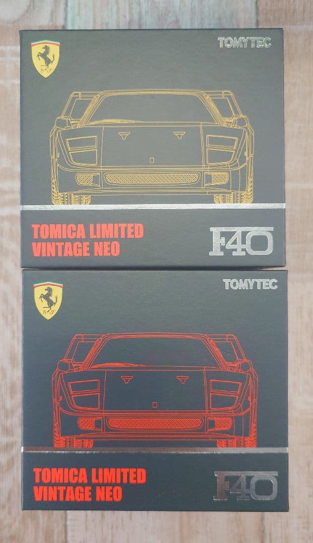 トミカリミテッドヴィンテージネオF40(レッド・イエロー)２台セット