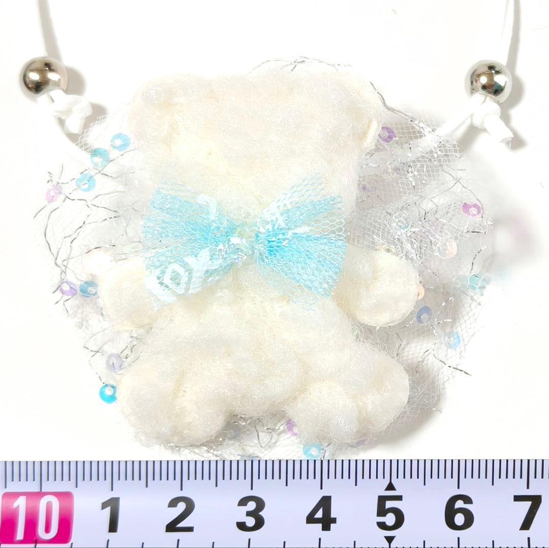業務用トリミングチョーカー65個+背景布　1月　白くまちゃん　雪の結晶　白熊