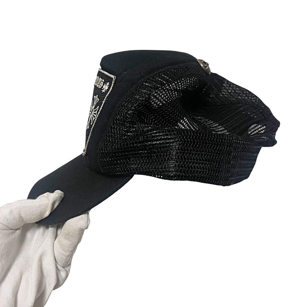 クロムハーツ メッシュ トラッカーキャップ ワンサイズ ブラック ロゴ