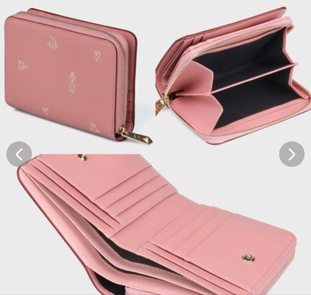 【新品】ポールスミス キャットドゥードゥル 2つ折り財布 ラウンド ピンク