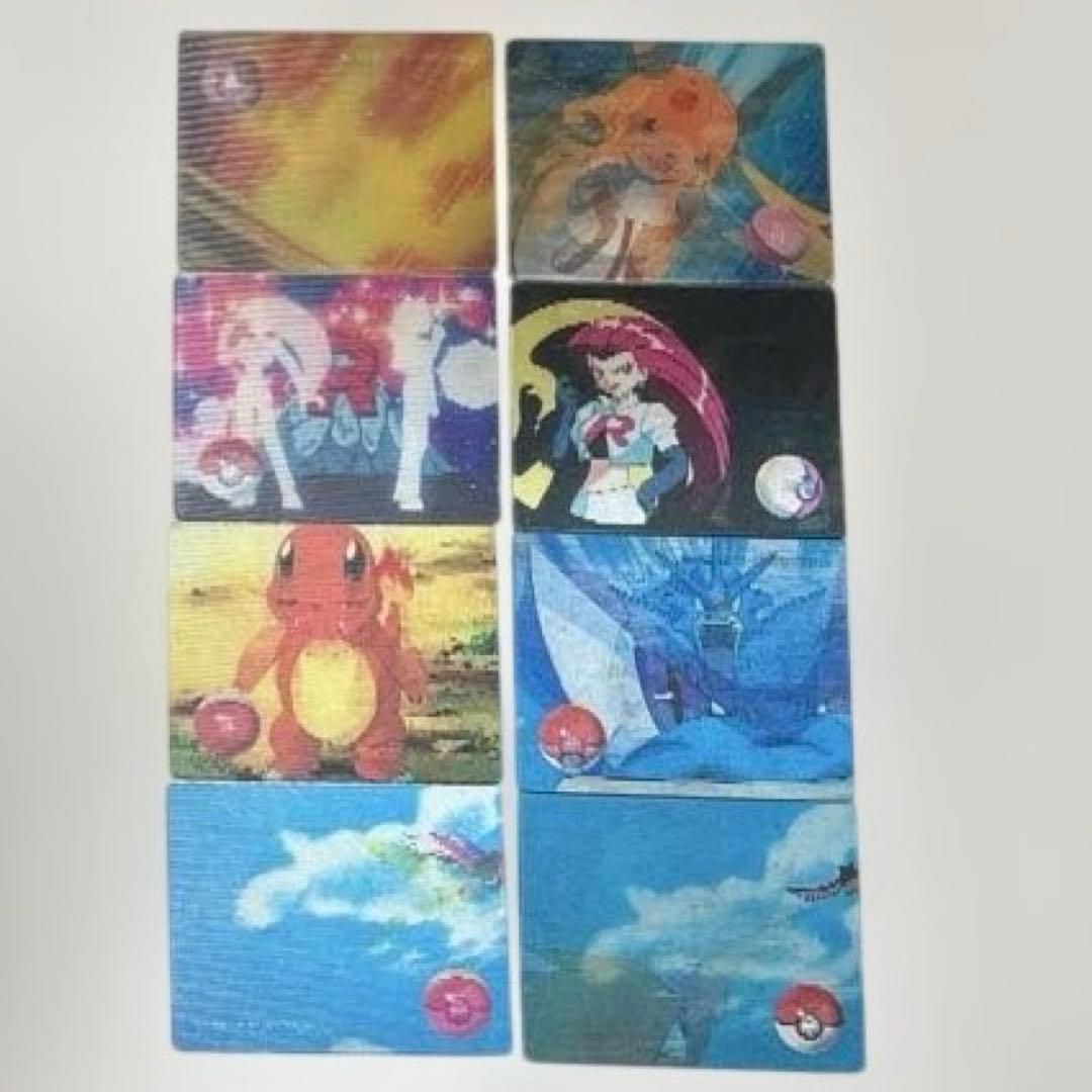 明治 ポケモン 3Dカード レンチキュラー　8枚セット