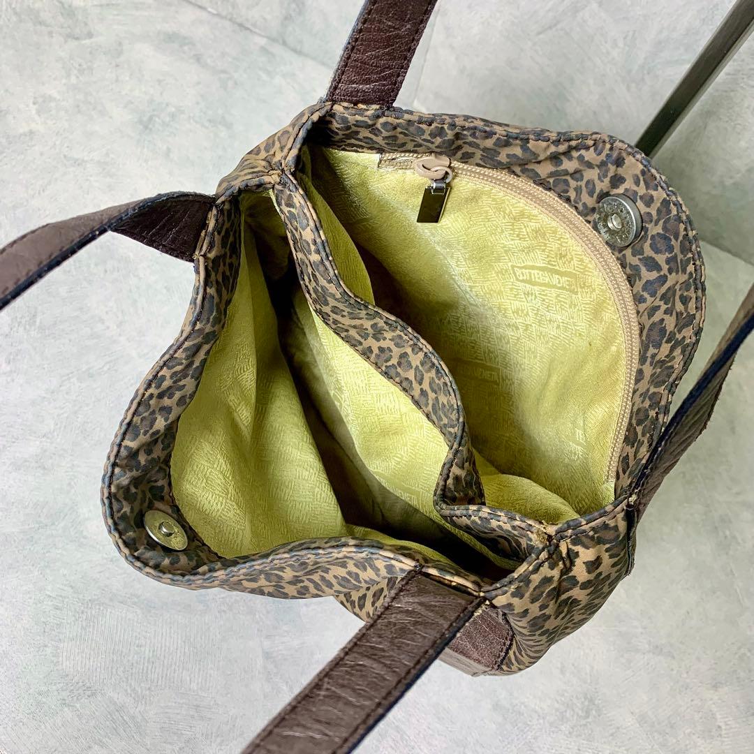 ボッテガヴェネタ　ヒョウ柄　ショルダーバッグ