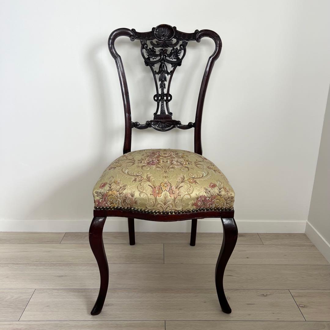 アンティーク　サロンチェア　ヨーロッパ家具