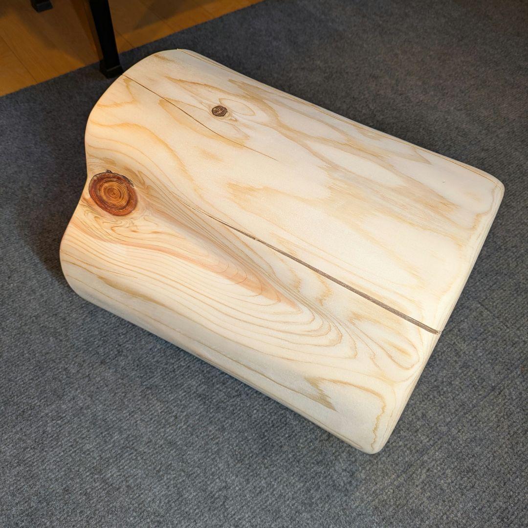 檜　切り株　丸太　椅子　スツール　 高さ約36㎝