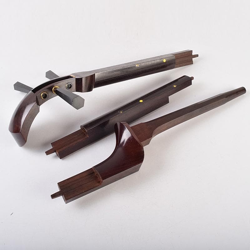 和楽器　弦楽器　唐木紫檀棹　金細三味線　ハードケース付　M　R9317B