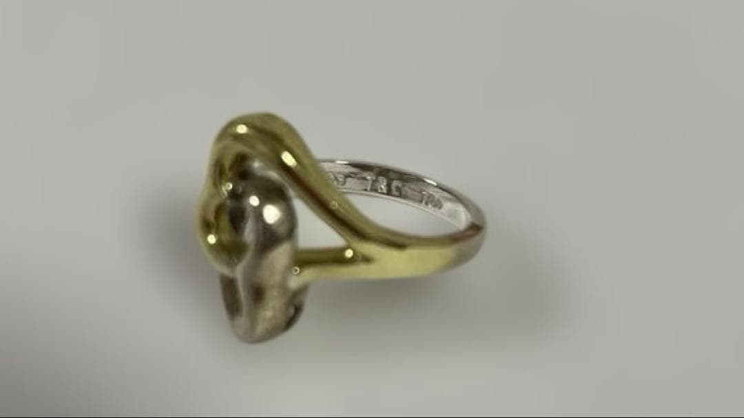 ティファニーダブルハートコンビリング