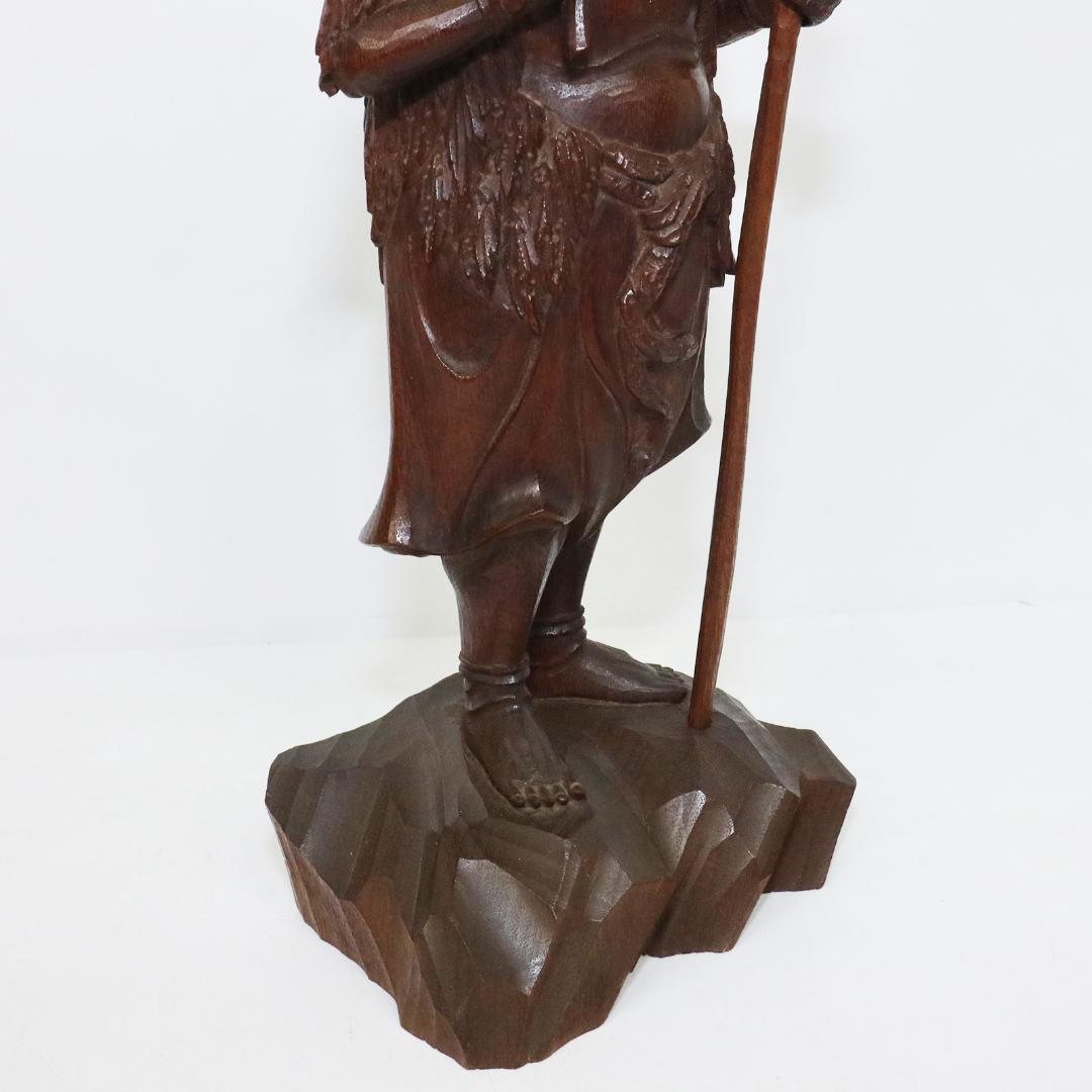 光流 長谷川喜十郎 刀 天然木 農心 仏師 28.8cm