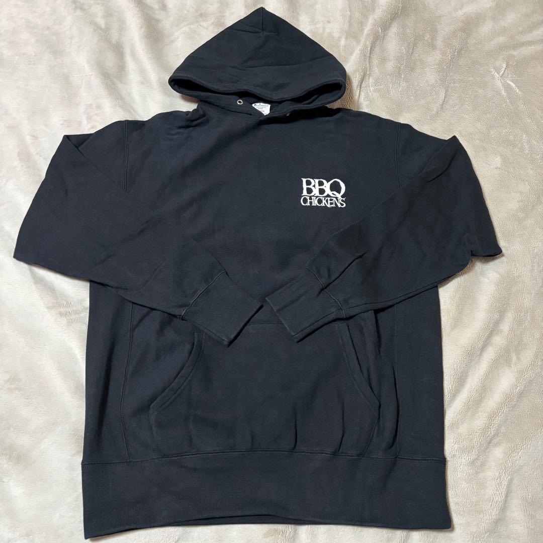 横山建 BBQ CHICKENS パーカー ブラック XL