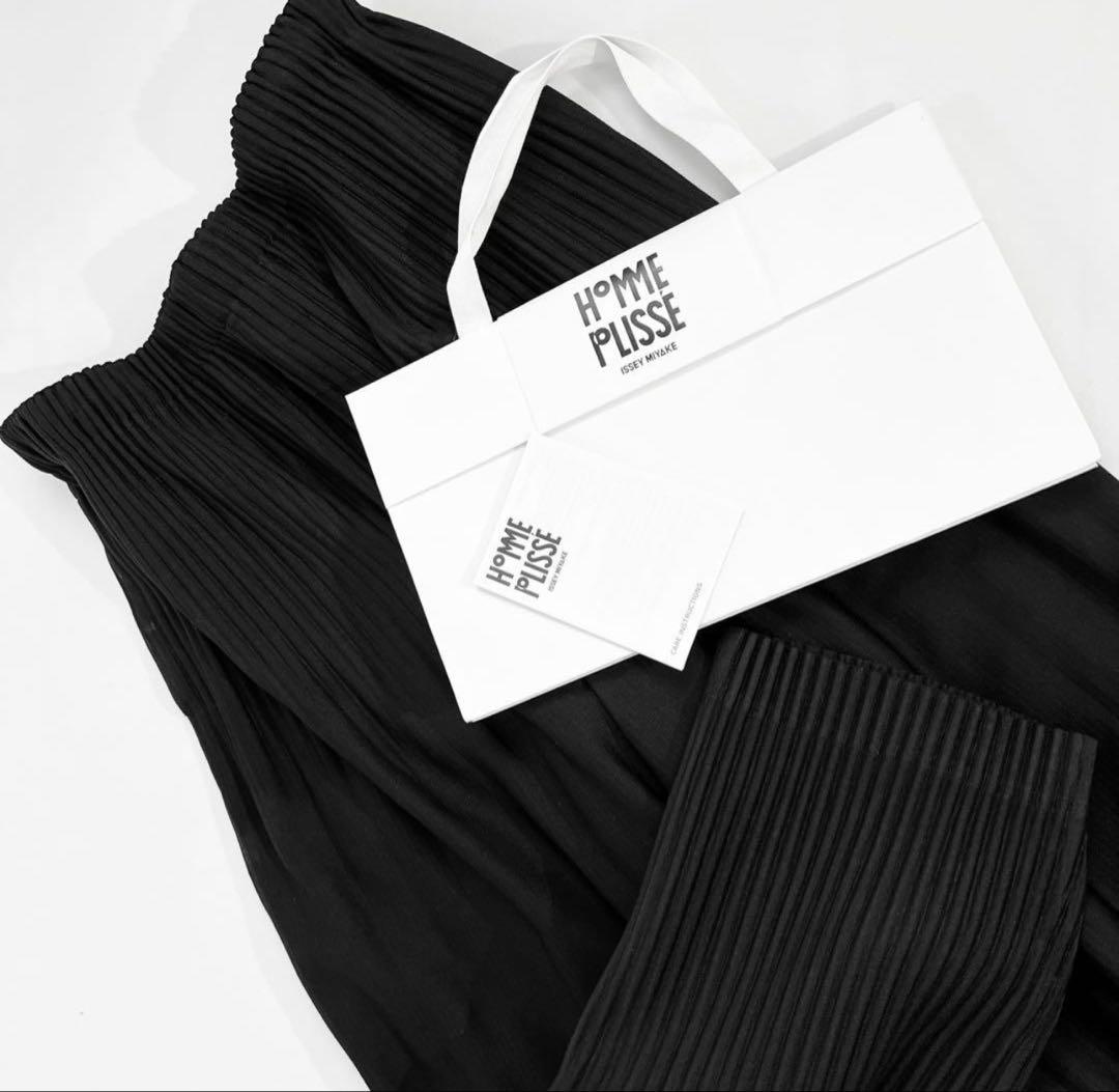 正規品★イッセイミヤケ オムプリッセ プリーツパンツ 消しプリーツパンツ 2