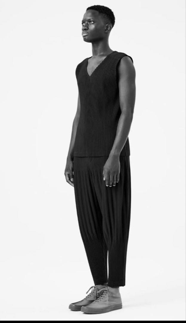 正規品★イッセイミヤケ オムプリッセ プリーツパンツ 消しプリーツパンツ 2