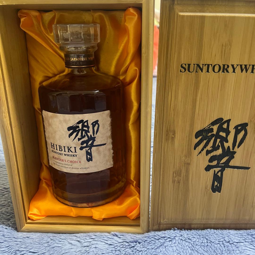 響　ブレンダーズチョイス　サントリー　ウィスキ　化粧木箱付