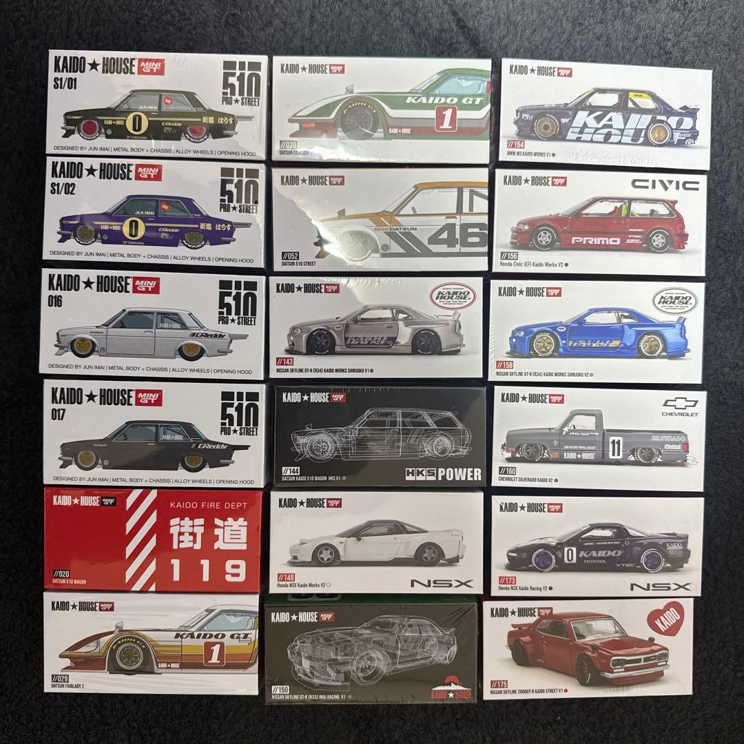 【未開封品】MINI GTxKAIDO★HOUSEまとめ売り18台セット
