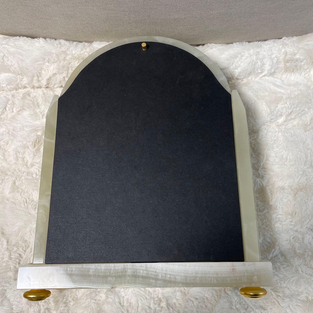 【最終値下げ⭐︎高級置き時計】クイーンエリザベス2 置き時計　大理石　からくり