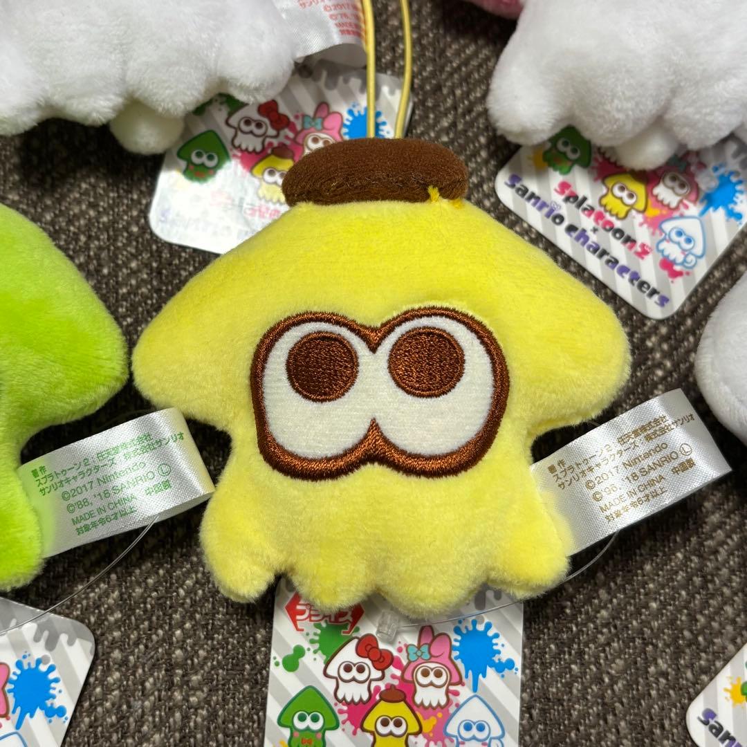 スプラトゥーン2×サンリオキャラクターズ　イカマスコット　5種コンプセット