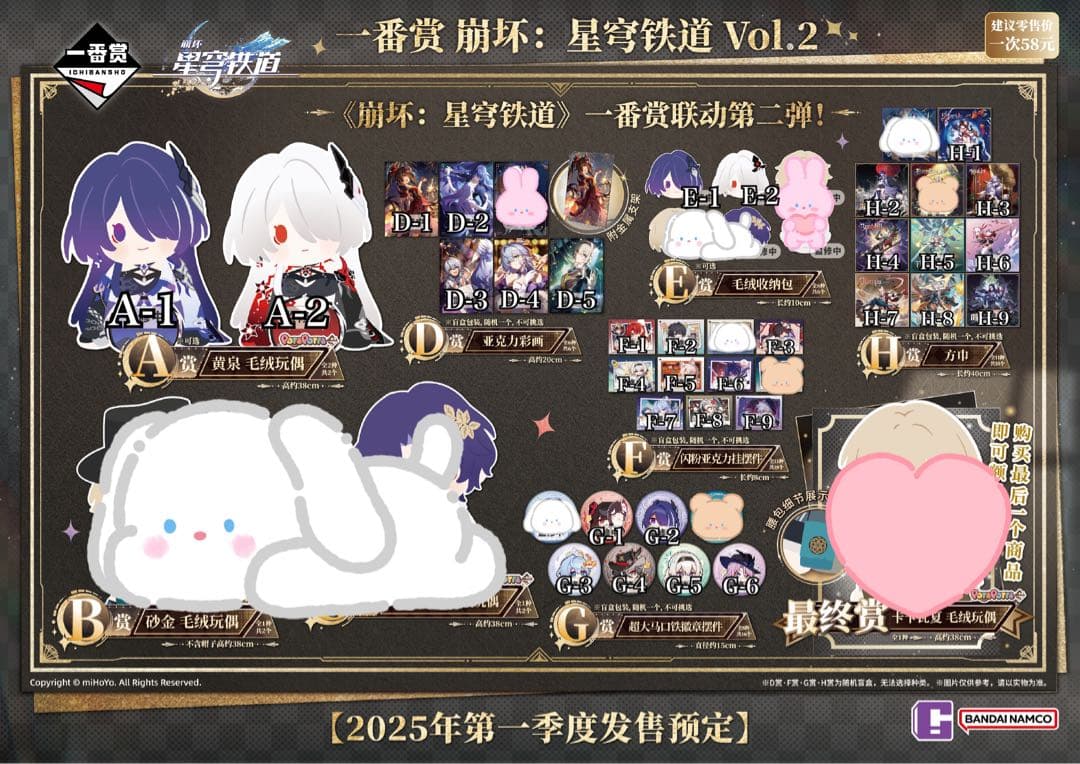 崩壊スターレイル 一番くじ Vol.2