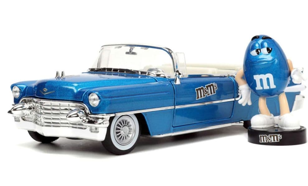 Jada Toys M&Ms 1956キャデラック・エルドラド/ブルーフィギア