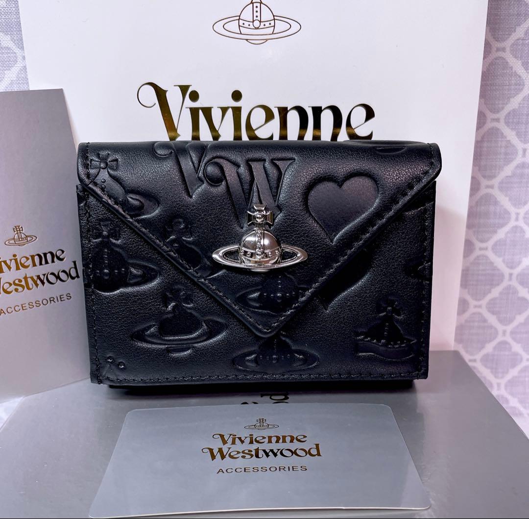 【内柄も素敵☆最新】Vivienne Westwood 三折り財布 マット