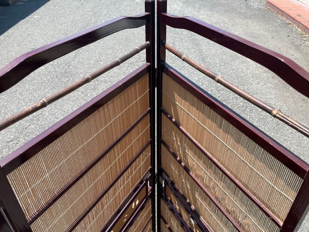 衝立　パーテーション　間仕切り　住まい　年代物　和風　家具　インテリア　和室