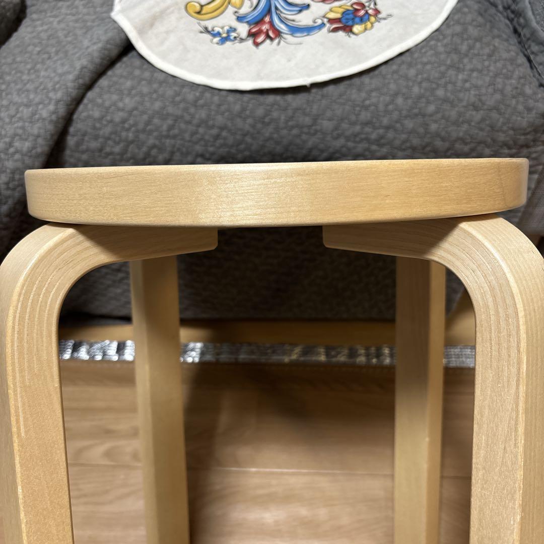 スコープ別注　アルテック　スツール　E60 4本脚 リノリウム　モーヴ