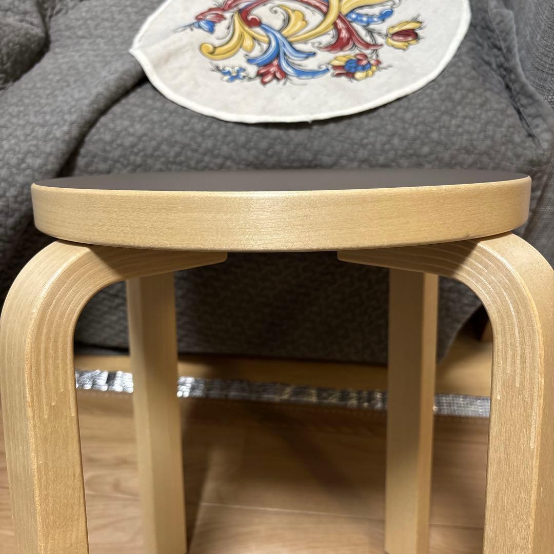 スコープ別注　アルテック　スツール　E60 4本脚 リノリウム　モーヴ