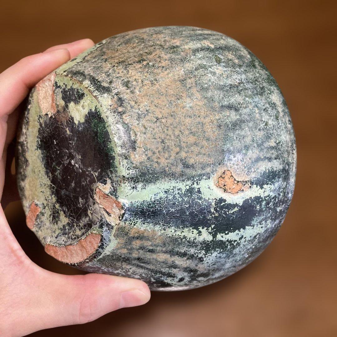 緑釉壺　中国発掘品