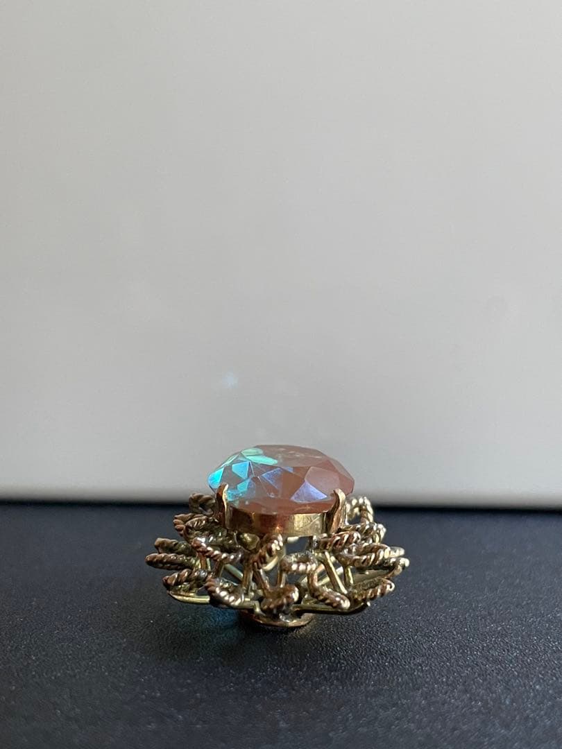 ⬇️【希少】アンティーク　大粒サフィレット　ペンダントトップ　ネックレス　リメイク