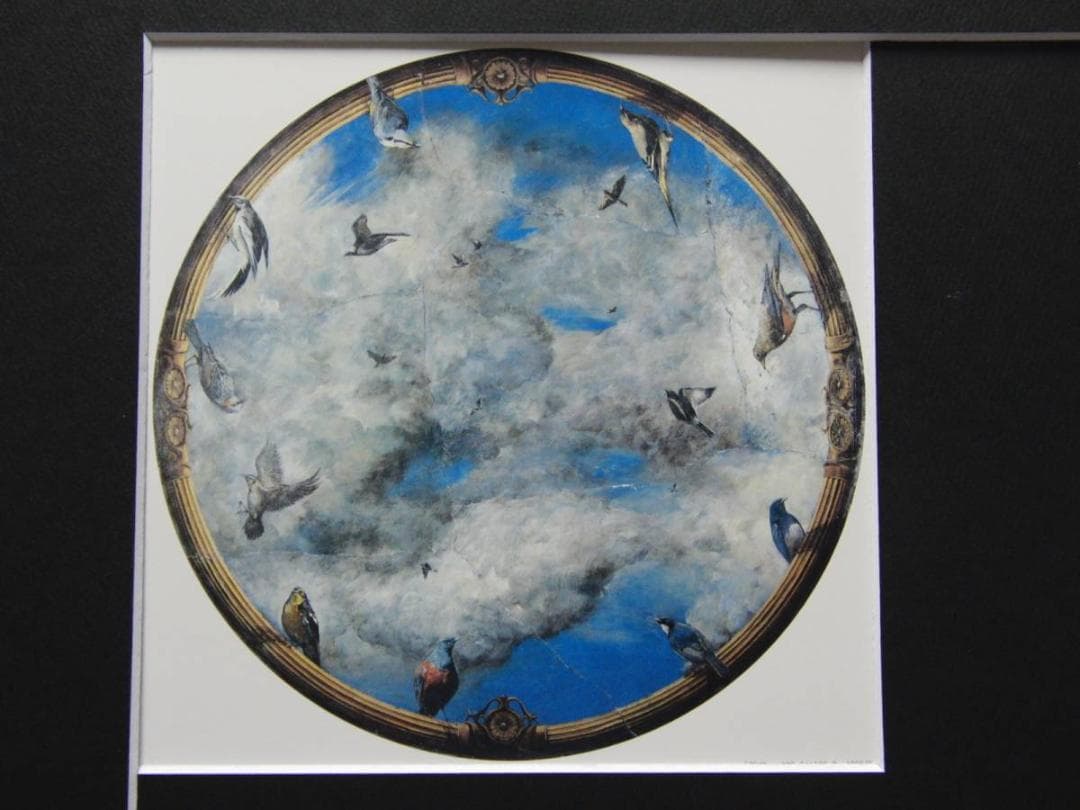 額賀加津己、碧空、希少な画集より、新品高級額・額装付、状態良好