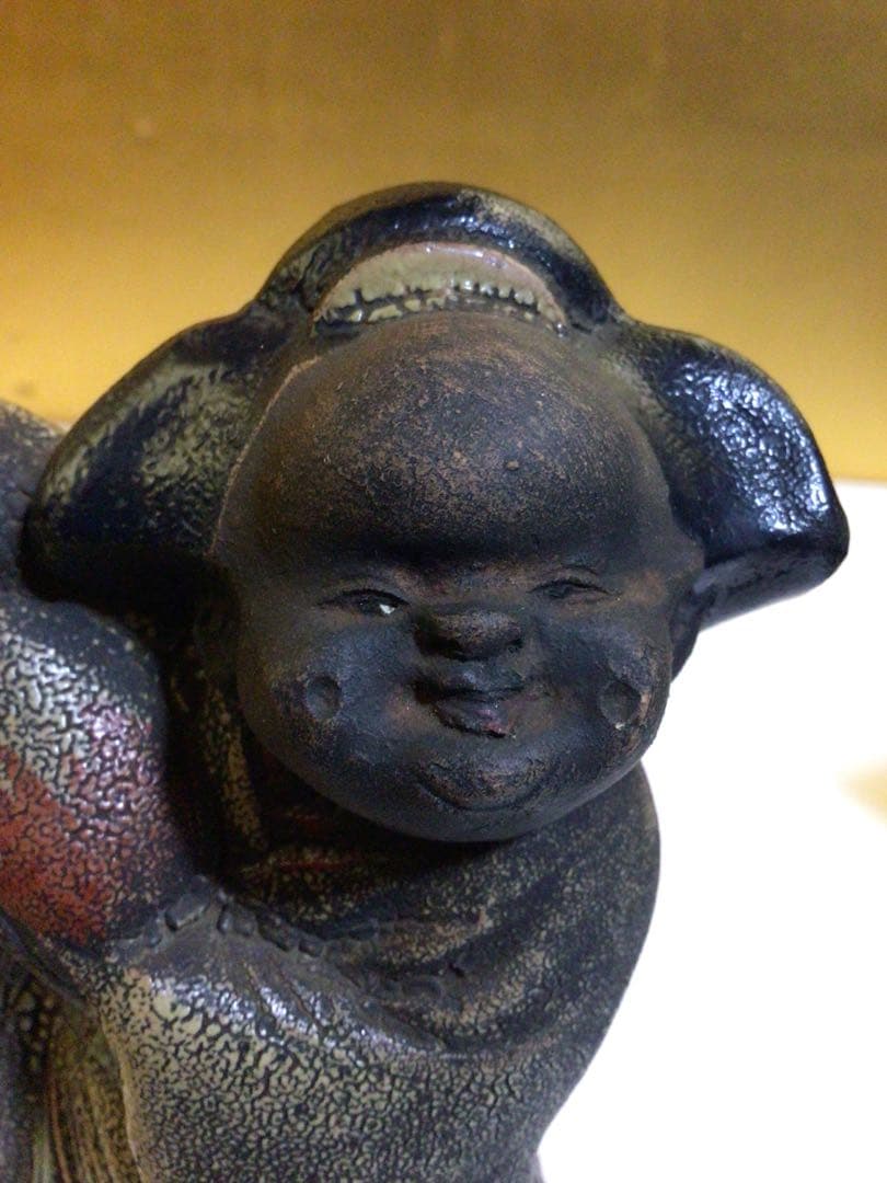 陶器 可愛い着物の置物 サインあり　値段交渉受付ます…