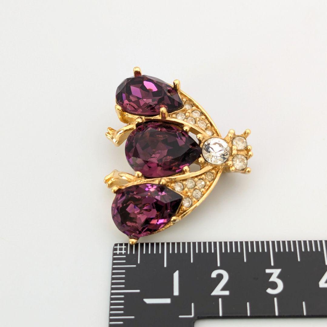 極美品 Christian Dior ディオール ハチ ビー 蜂 ブローチ 希少