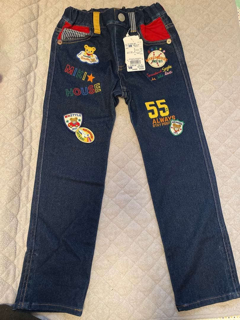 【新品未使用】ミキハウス ベースボール パンツ 120cm