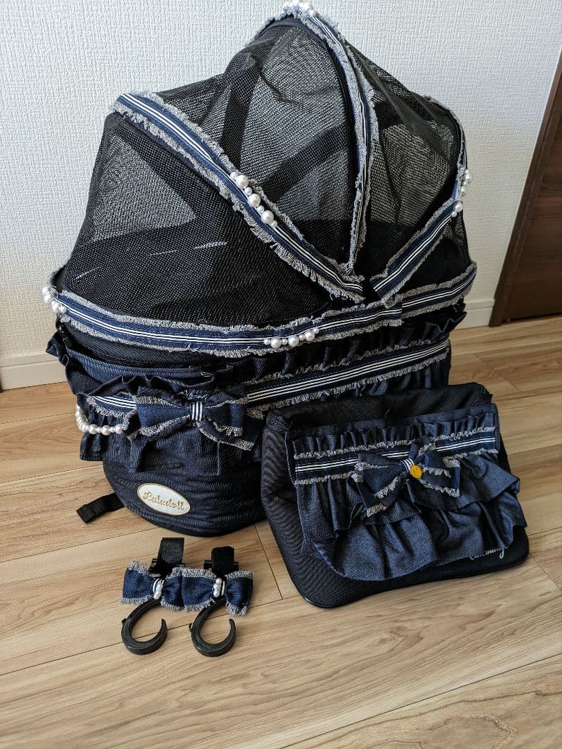 りかま　天使のカート　ルルドール　ハイウエストフリンジデニムミアキス　M