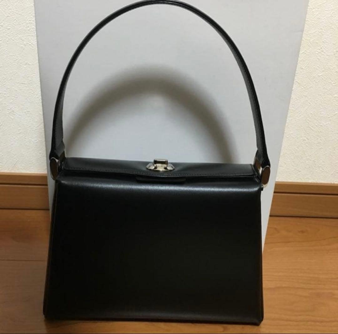 新品 濱野皮革工藝 ハマノ フォーマルバッグ コキーユ　シルバー金具