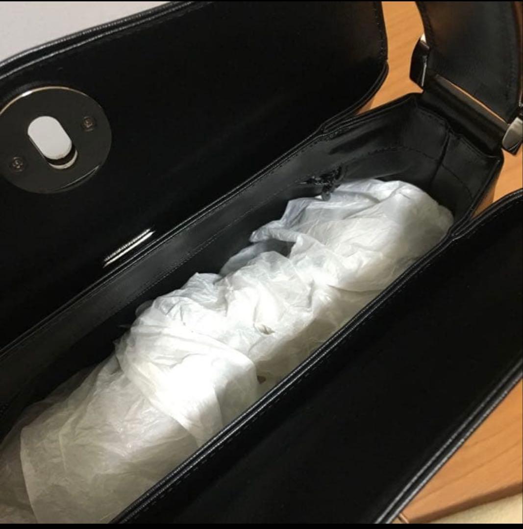 新品 濱野皮革工藝 ハマノ フォーマルバッグ コキーユ　シルバー金具