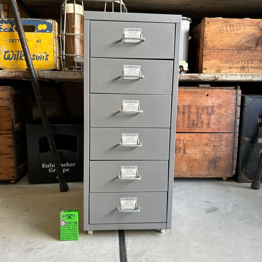 【廃盤】IKEA イケア HELMER ヘルメル 引き出し　スチール キャスター